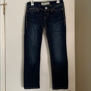 BKE straight leg low rise jeans